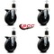 Service Caster 6'' Phenolic Swivel 1-7/8'' Expanding Stem Caster Set with Brake, 4PK SCC-EX20S615-PHS-PLB-178-4 - alternate 4